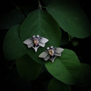 Unikaalsed kõrvarõngad ‘Ikarose lend’ tsirkoonidega