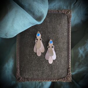 Kõrvarõngad 'Soomustatud' ahhaatidega