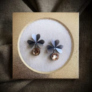 Kividega kõrvarõngad ‘Ristik’ suurus L